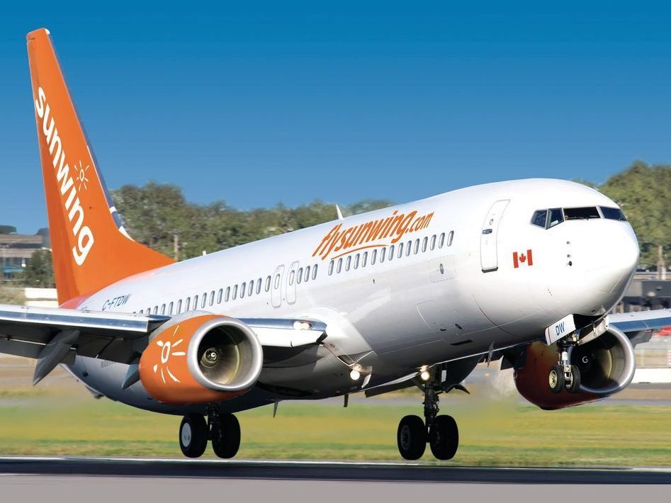avion de Sunwing