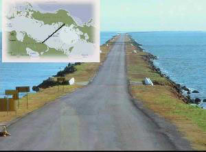 Cuba: Reparan viaducto que lleva hasta la cayería de Jardines del Rey, al norte de esta isla