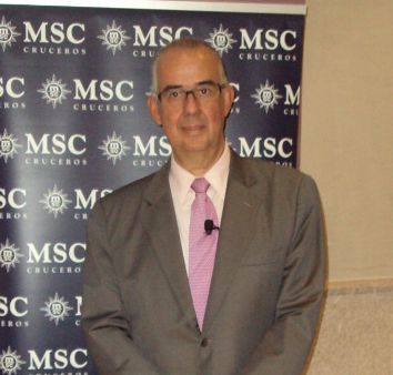 Emiliano González, director general de MSC Cruceros