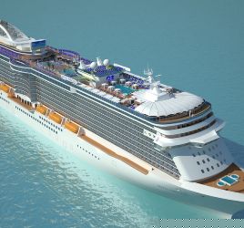 Estados Unidos: Nuevo Royal Princess contará con paseo marino fuera de borda